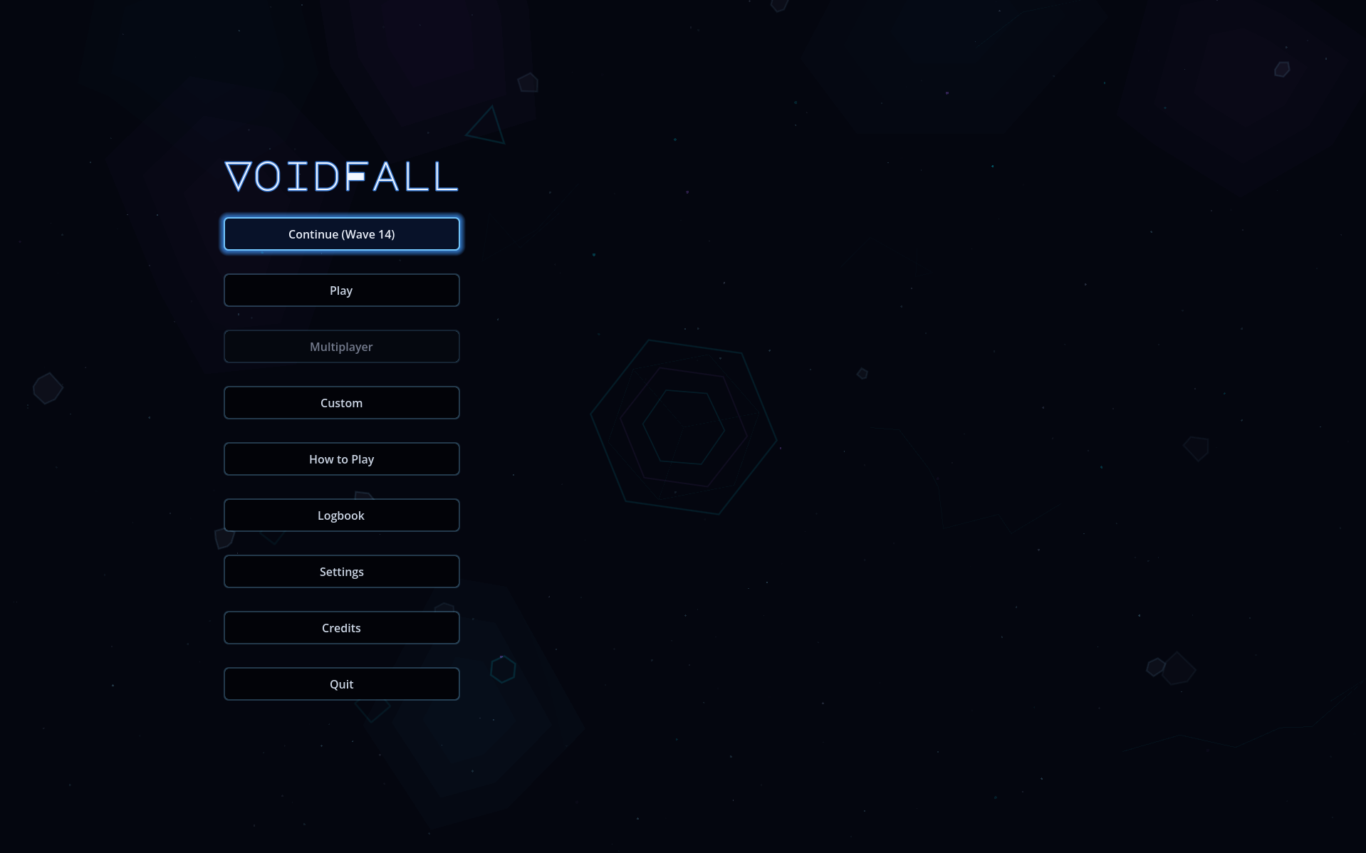 Main menu